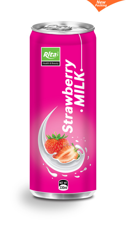 330ml الفراولة شرب الحليب